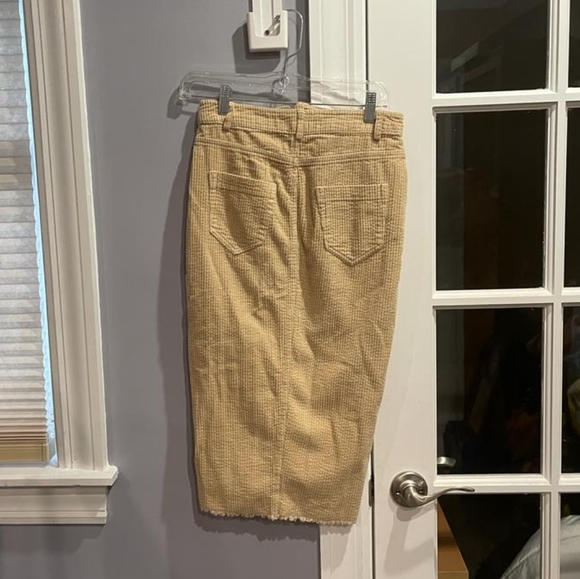 Zara denim corduroy midi skirt - Picture 8 of 10